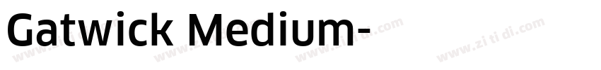 Gatwick Medium字体转换